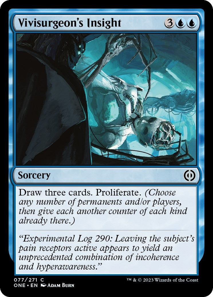 Image for Vivisurgeon's Insight (77) [Phyrexia: All Will Be One] - Magic: The Gathering
