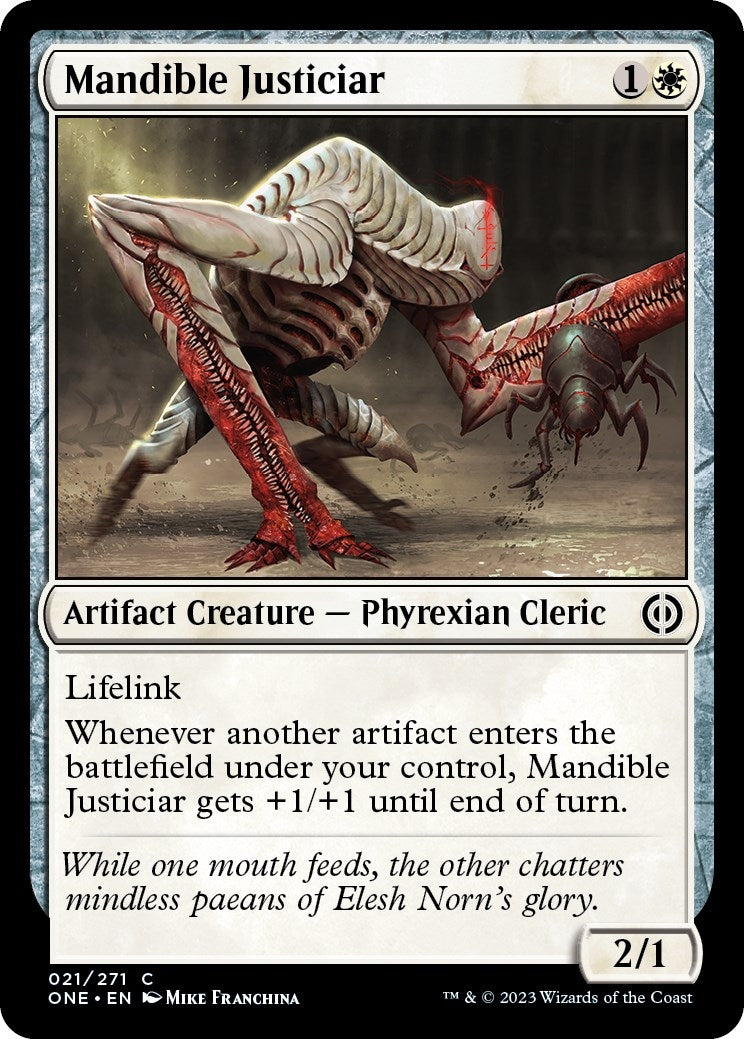 Image for Mandible Justiciar (21) [Phyrexia: All Will Be One] - Magic: The Gathering