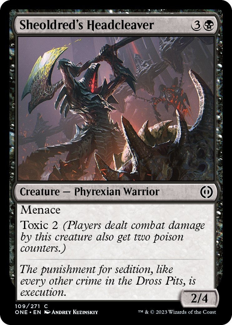 Image for Sheoldred's Headcleaver (109) [Phyrexia: All Will Be One] - Magic: The Gathering