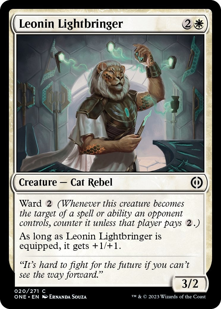 Leonin Lightbringer (20) [Phyrexia: All Will Be One]