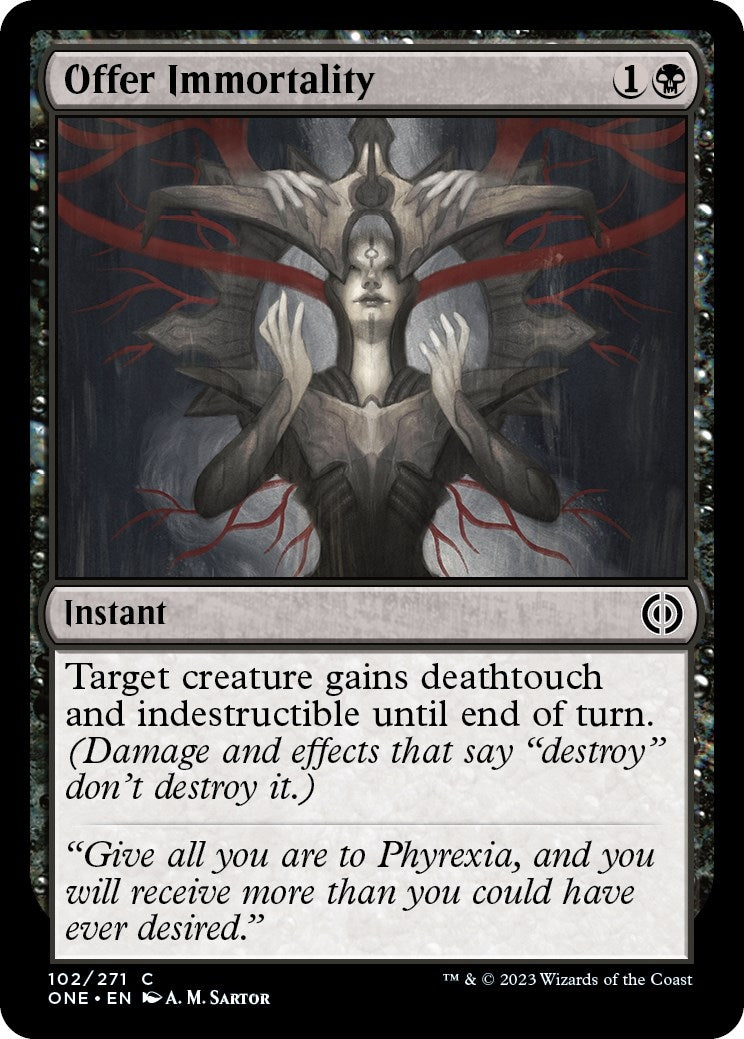 Image for Offer Immortality (102) [Phyrexia: All Will Be One] - Magic: The Gathering