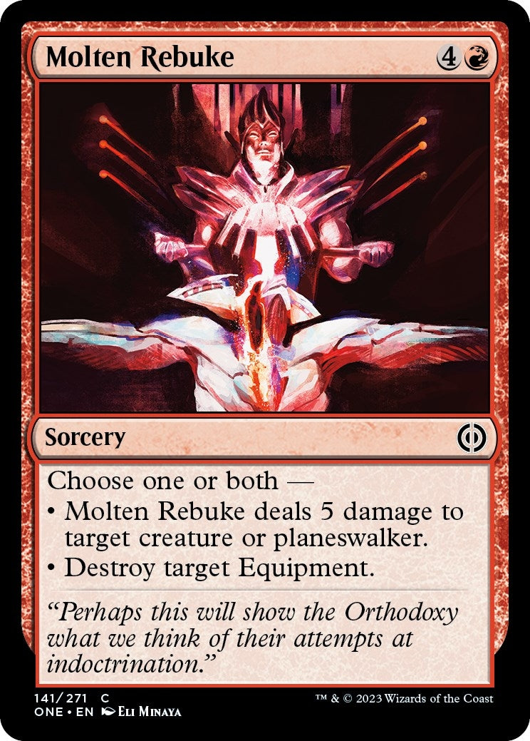 Image for Molten Rebuke (141) [Phyrexia: All Will Be One] - Magic: The Gathering