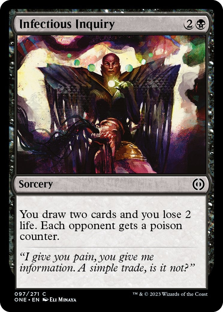 Image for Infectious Inquiry (97) [Phyrexia: All Will Be One] - Magic: The Gathering