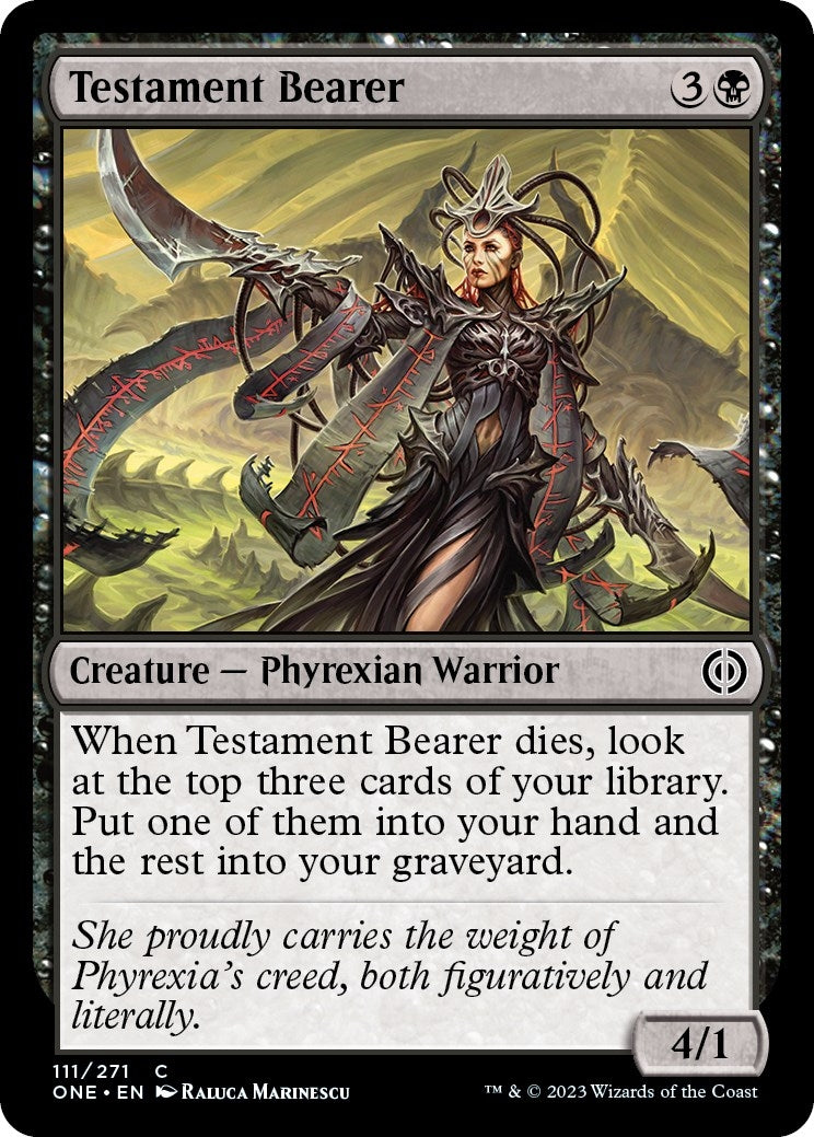 Image for Testament Bearer (111) [Phyrexia: All Will Be One] - Magic: The Gathering