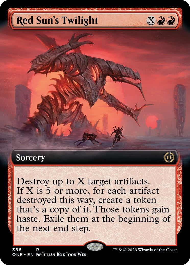 Red Sun's Twilight (Extended Art) (386) [Phyrexia: All Will Be One]