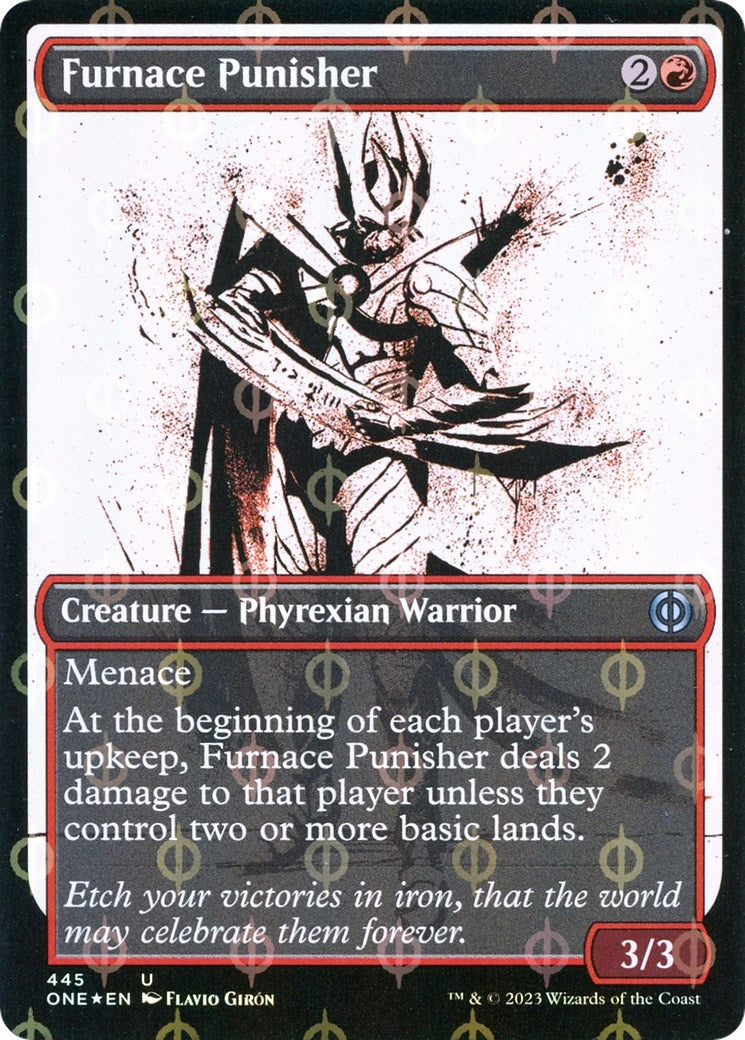 Image for Furnace Punisher (Showcase) (Step-and-Compleat Foil) (445) [Phyrexia: All Will Be One] - Magic: The Gathering