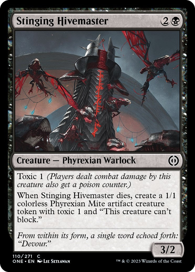 Image for Stinging Hivemaster (110) [Phyrexia: All Will Be One] - Magic: The Gathering