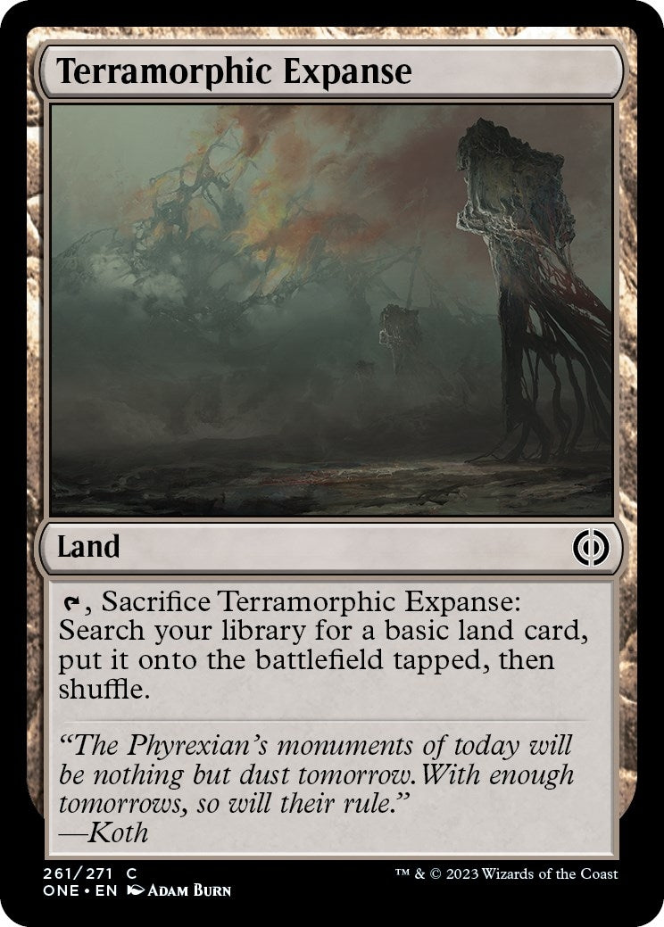 Image for Terramorphic Expanse (261) [Phyrexia: All Will Be One] - Magic: The Gathering