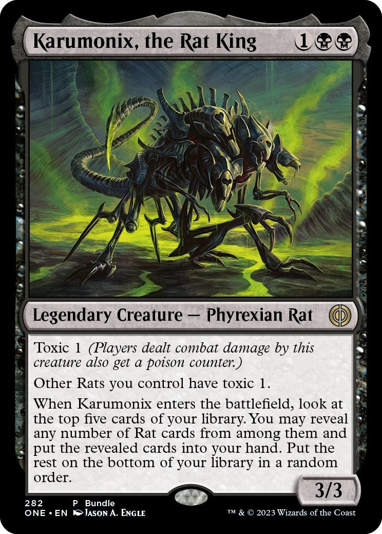 Image for Karumonix, the Rat King (ONE Bundle) (282) [Unique and Miscellaneous Promos] - Magic: The Gathering