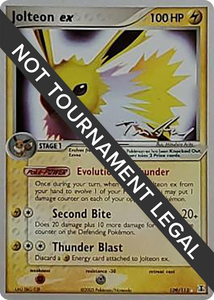 Image for Jolteon ex - 2007 (Tom Roos) (109/113) [World Championship Decks] - Pokemon
