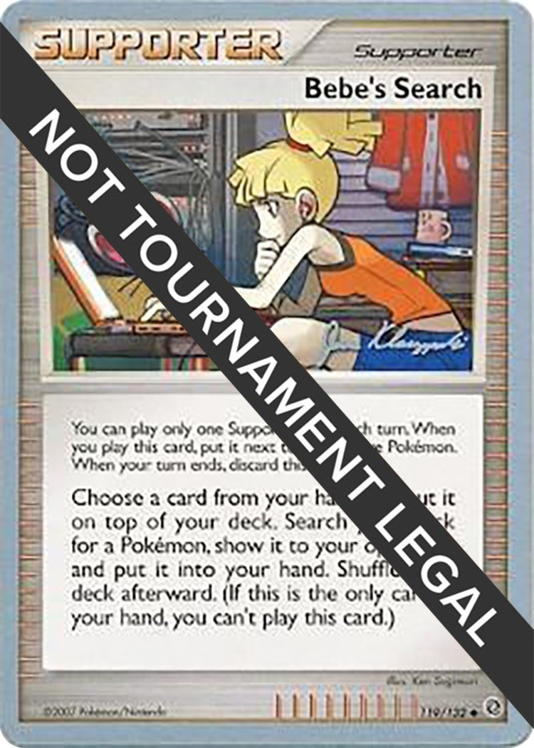 Image for Bebe's Search - 2008 (Jason Klaczynski) (119/132) [World Championship Decks] - Pokemon