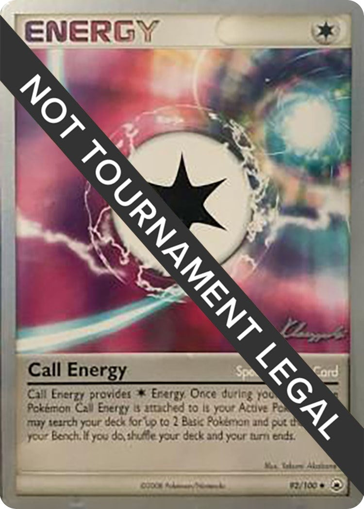 Image for Call Energy - 2008 (Jason Klaczynski) (92/100) [World Championship Decks] - Pokemon