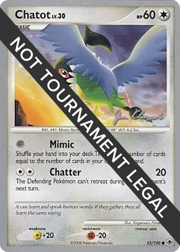 Image for Chatot - 2008 (Jason Klaczynski) (55/100) [World Championship Decks] - Pokemon