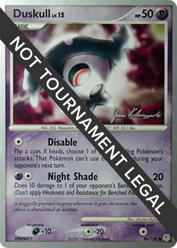 Image for Duskull - 2008 (Jason Klaczynski) (80/130) [World Championship Decks] - Pokemon