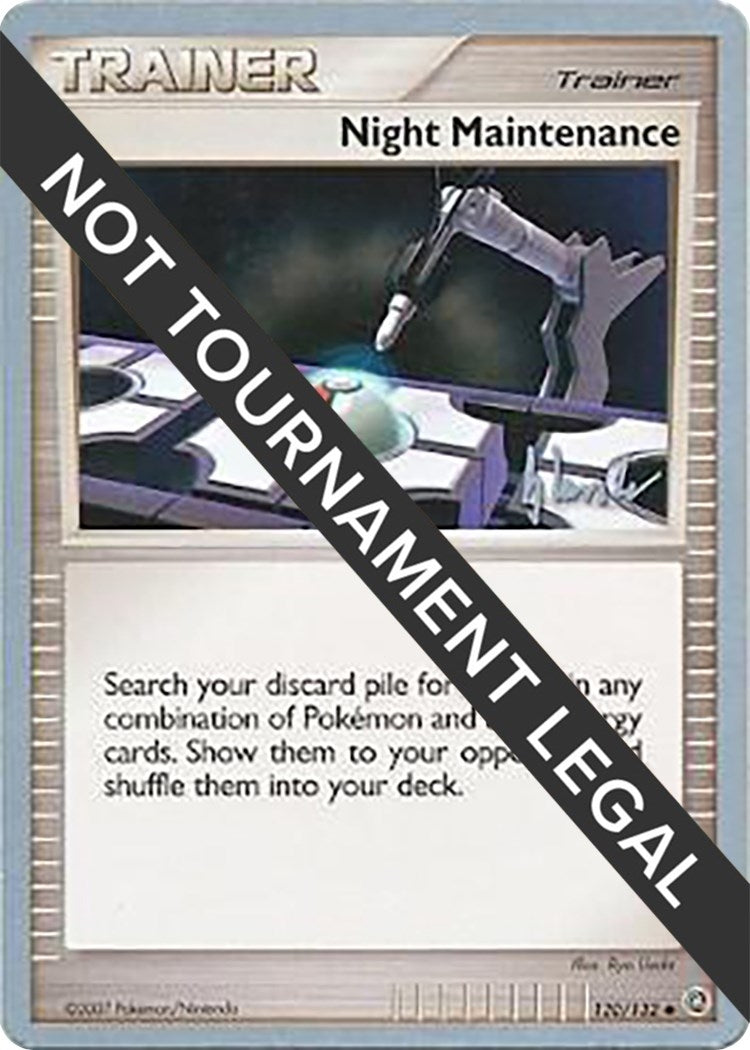 Image for Night Maintenance - 2008 (Dylan Lefavour) (120/132) [World Championship Decks] - Pokemon