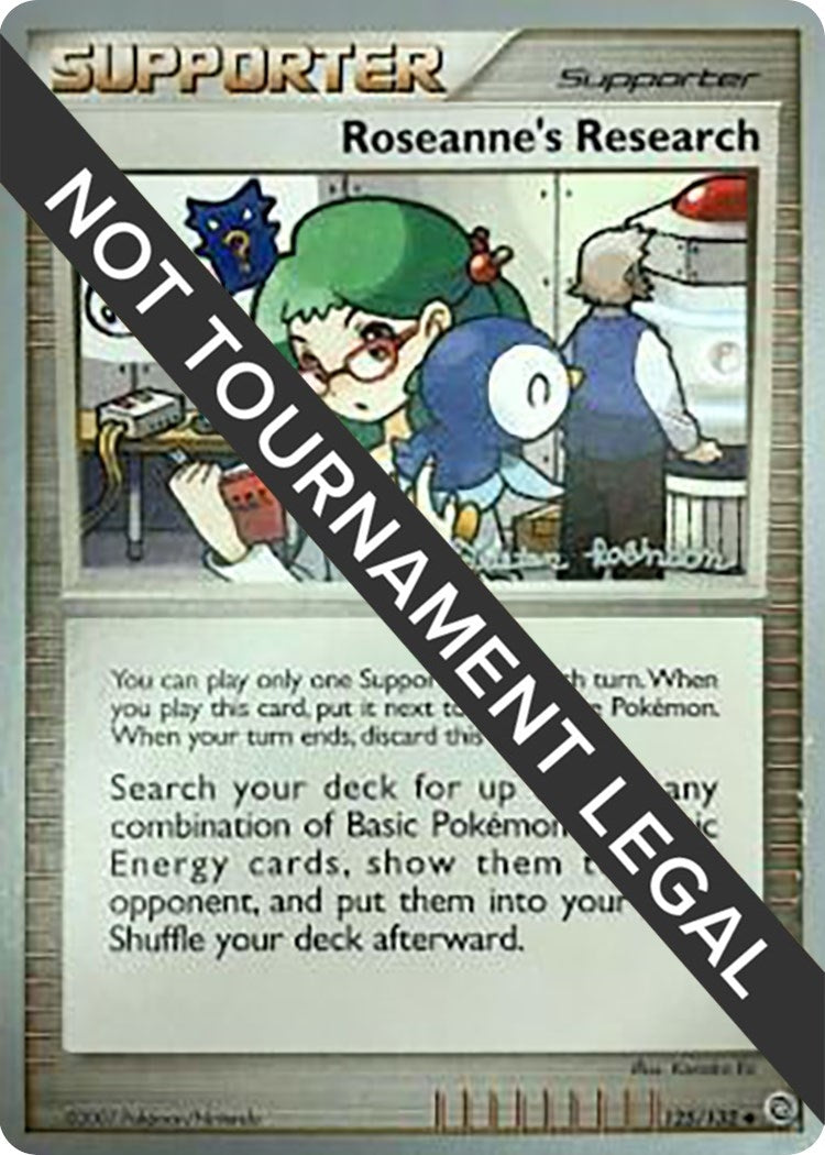 Image for Roseanne's Research - 2008 (Tristan Robinson) (125/132) [World Championship Decks] - Pokemon