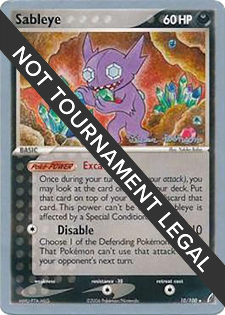 Image for Sableye - 2008 (Tristan Robinson) (10/100) [World Championship Decks] - Pokemon