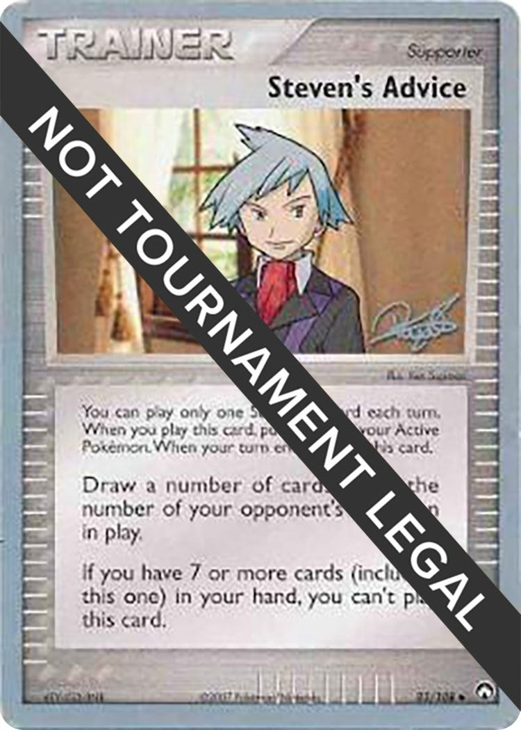Image for Steven's Advice - 2008 (Paul Atanassov) (83/108) [World Championship Decks] - Pokemon