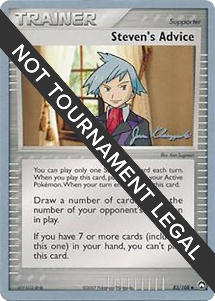 Image for Steven's Advice - 2008 (Jason Klaczynski) (83/108) [World Championship Decks] - Pokemon
