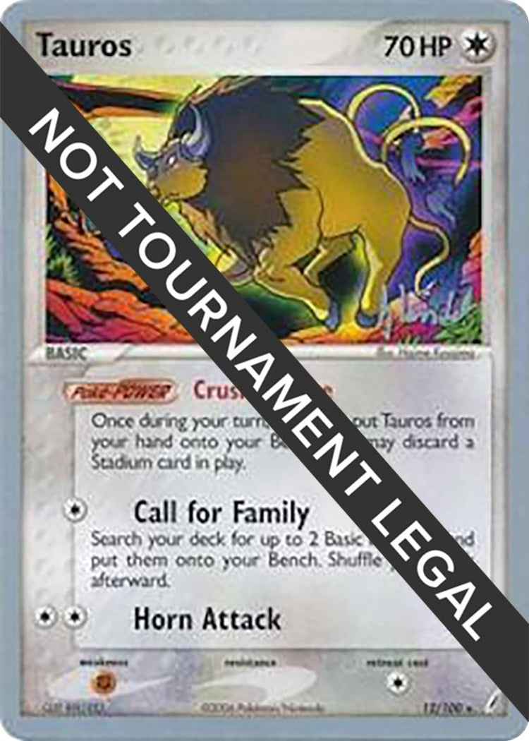 Image for Tauros - 2008 (Dylan Lefavour) (12/100) [World Championship Decks] - Pokemon