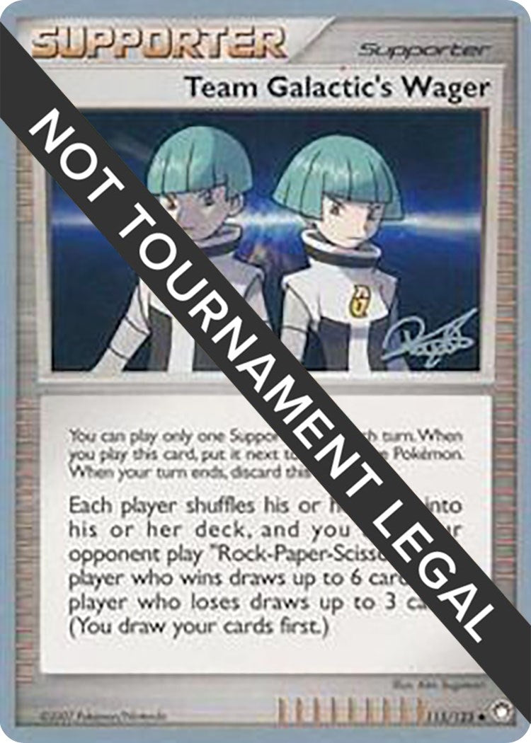 Image for Team Galactic's Wager - 2008 (Paul Atanassov) (115/123) [World Championship Decks] - Pokemon