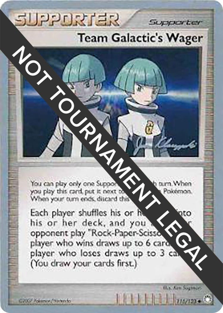 Image for Team Galactic's Wager - 2008 (Jason Klaczynski) (115/123) [World Championship Decks] - Pokemon