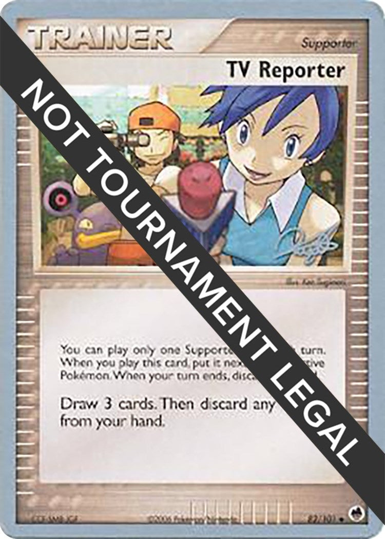 Image for TV Reporter - 2008 (Paul Atanassov) (82/101) [World Championship Decks] - Pokemon