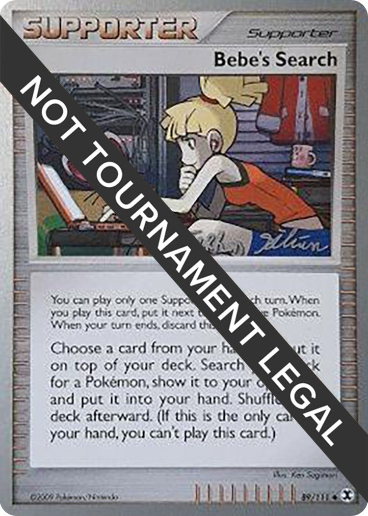 Image for Bebe's Search - 2009 (Stephen Silvestro) (89/111) [World Championship Decks] - Pokemon