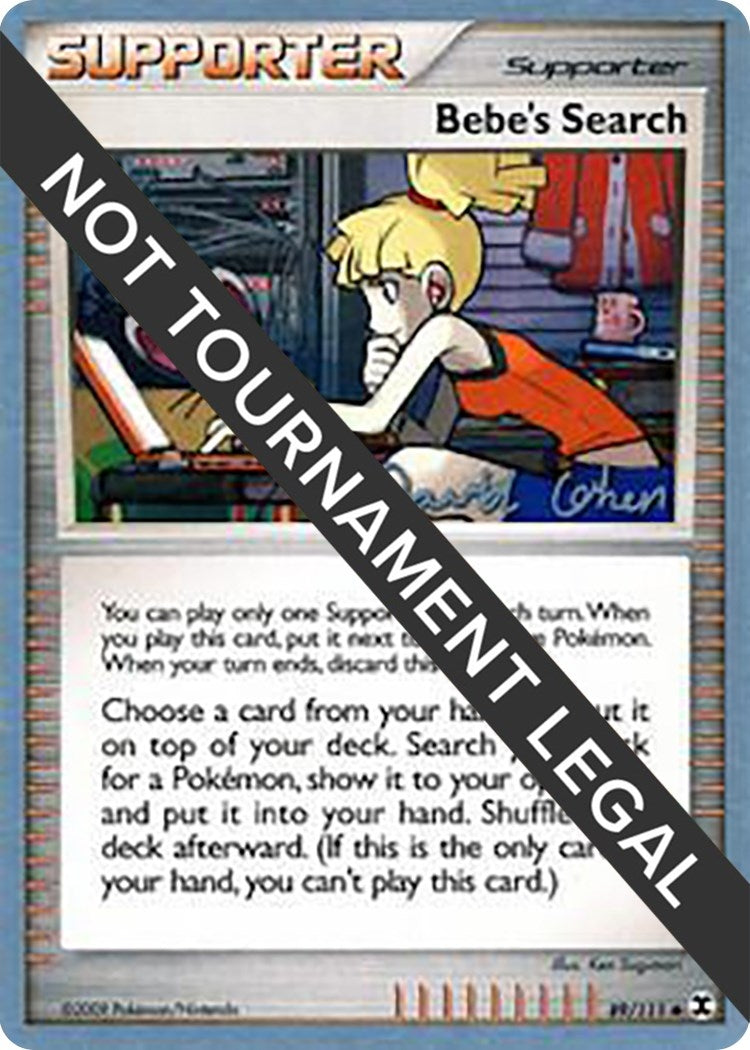 Image for Bebe's Search - 2009 (David Cohen) (89/111) [World Championship Decks] - Pokemon