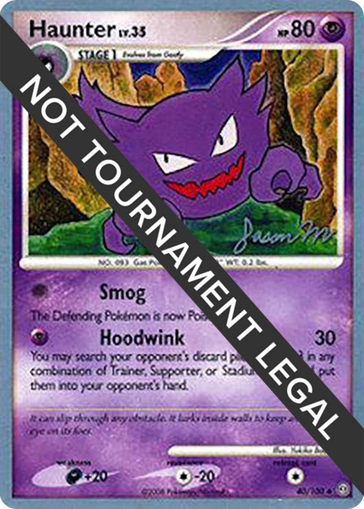 Image for Haunter - 2009 (Jason Martinez) (40/100) [World Championship Decks] - Pokemon