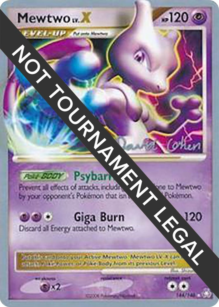 Image for Mewtwo LV.X - 2009 (David Cohen) (144/146) [World Championship Decks] - Pokemon