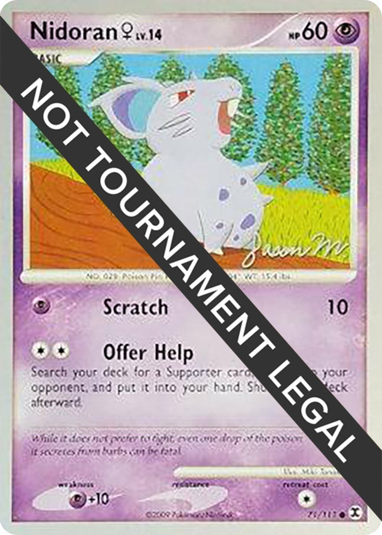 Image for Nidoran F - 2009 (Jason Martinez) (71/111) [World Championship Decks] - Pokemon