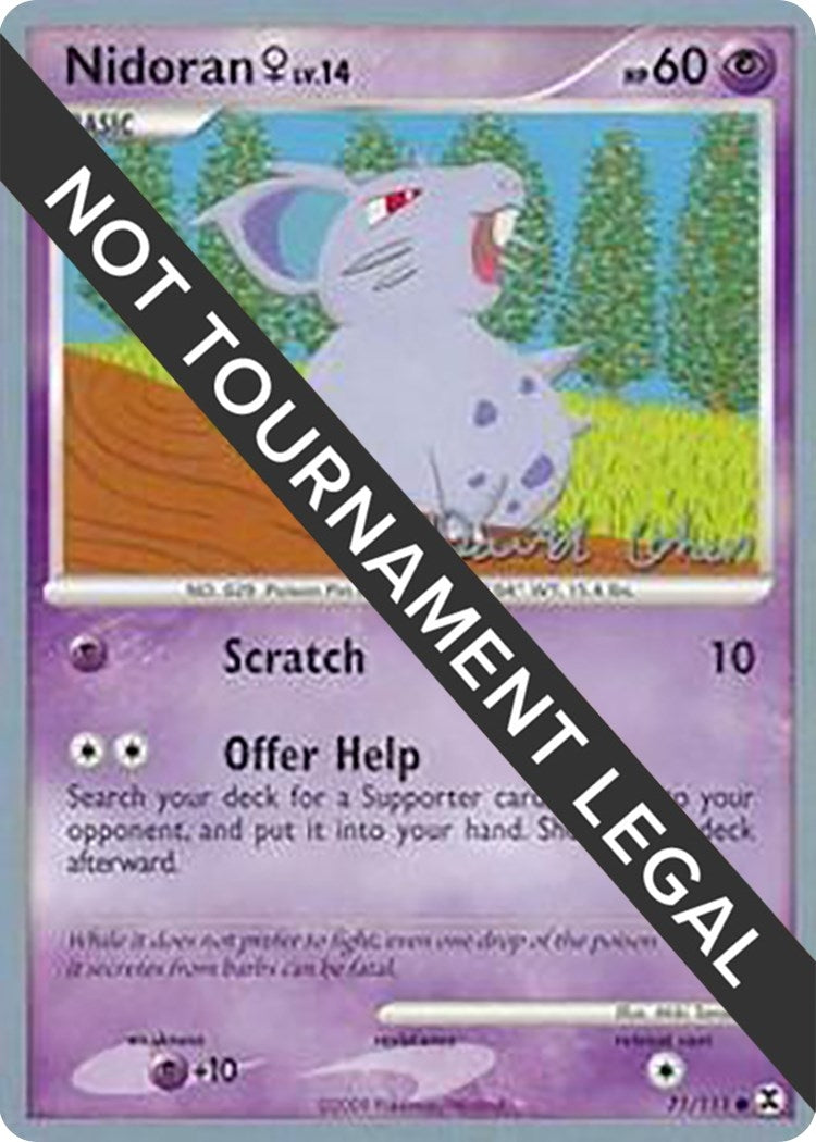 Image for Nidoran F - 2009 (David Cohen) (71/111) [World Championship Decks] - Pokemon
