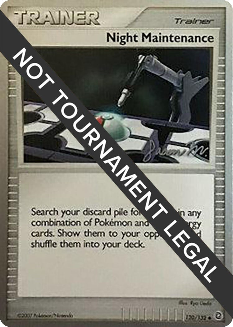 Image for Night Maintenance - 2009 (Jason Martinez) (120/132) [World Championship Decks] - Pokemon
