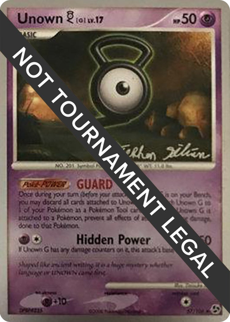 Image for Unown [G] - 2009 (Stephen Silvestro) (57/106) [World Championship Decks] - Pokemon