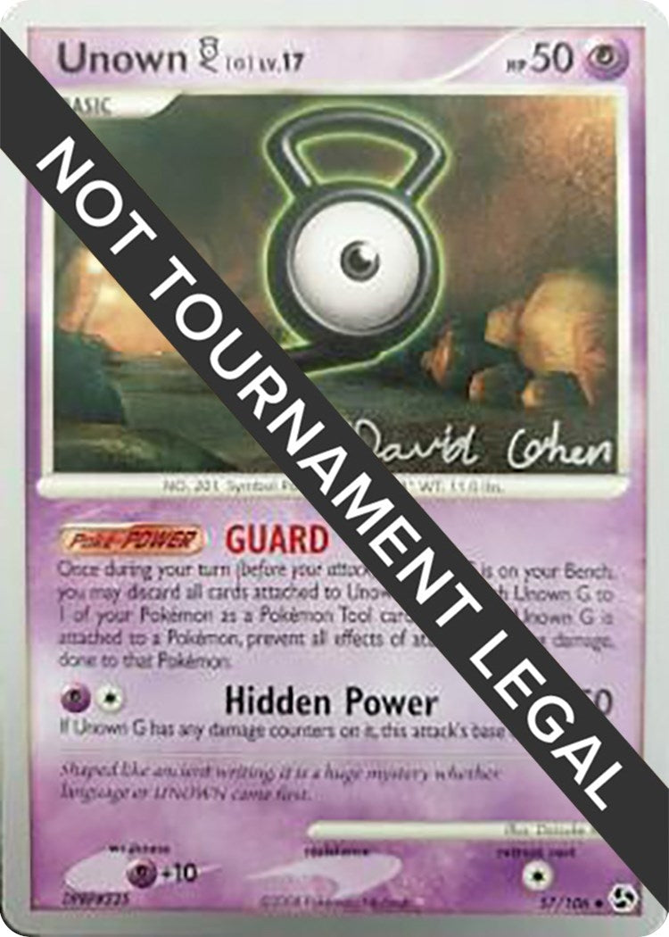 Image for Unown [G] - 2009 (David Cohen) (57/106) [World Championship Decks] - Pokemon