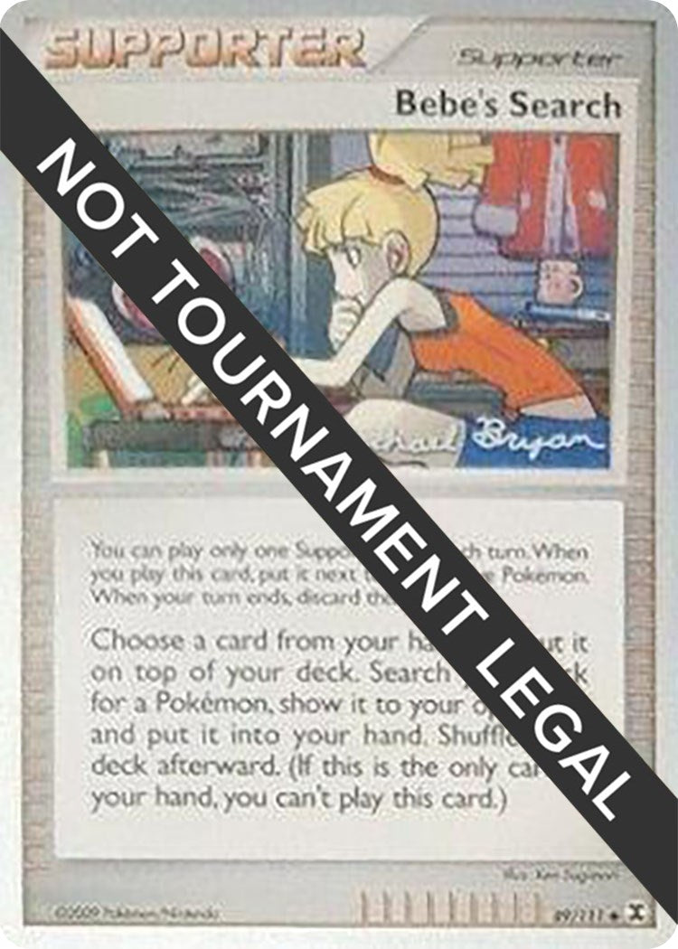 Image for Bebe's Search - 2010 (Mychael Bryan) (89/111) [World Championship Decks] - Pokemon