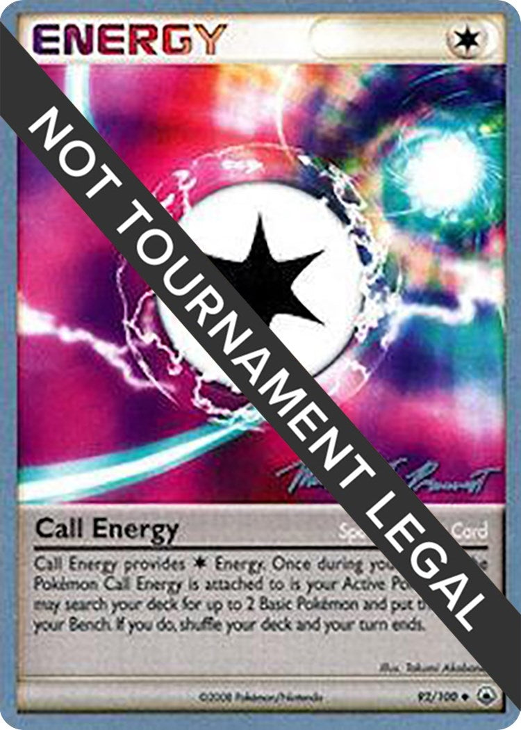Image for Call Energy - 2010 (Michael Pramawat) (92/100) [World Championship Decks] - Pokemon