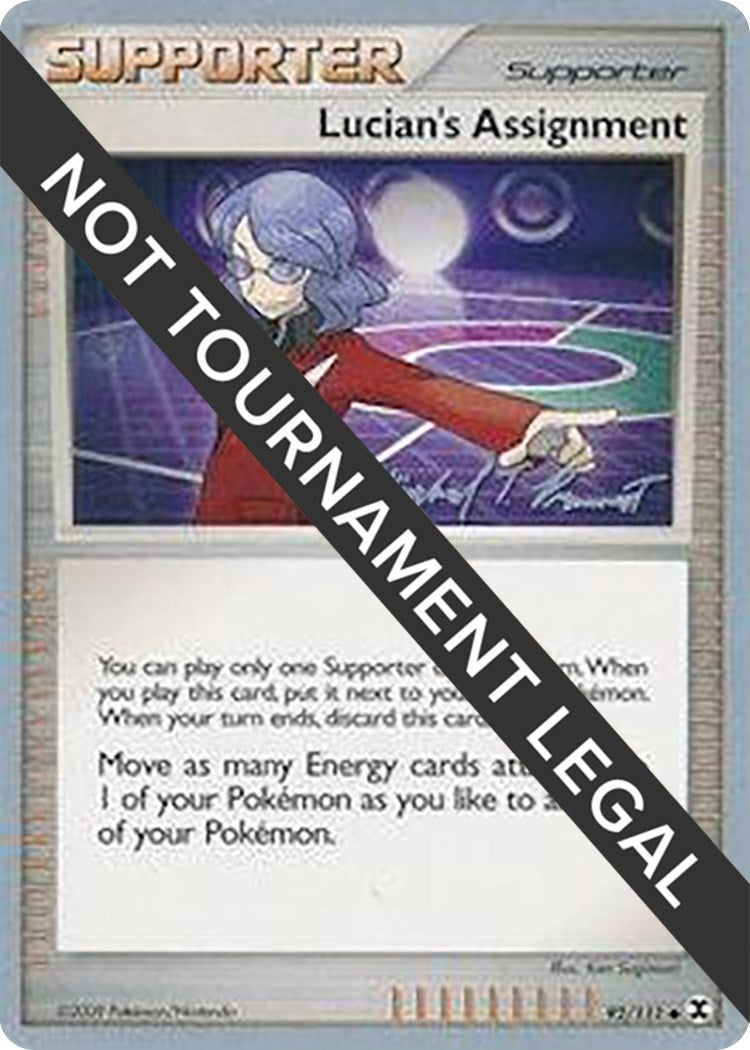 Image for Lucian's Assignment - 2010 (Michael Pramawat) (92/111) [World Championship Decks] - Pokemon