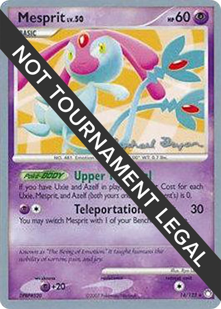Image for Mesprit - 2010 (Mychael Bryan) (14/123) [World Championship Decks] - Pokemon