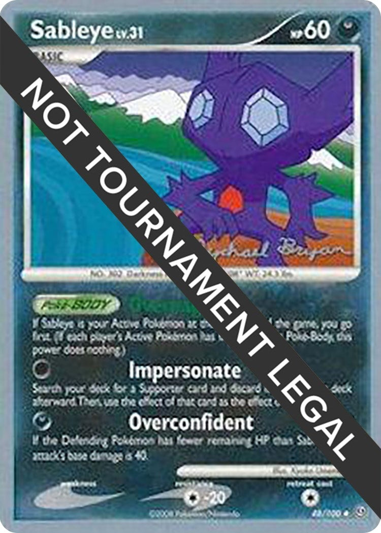 Image for Sableye - 2010 (Mychael Bryan) (48/100) [World Championship Decks] - Pokemon