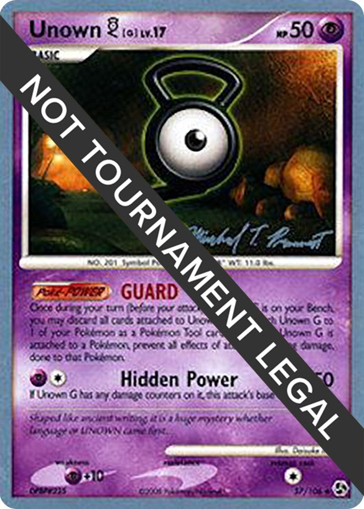 Image for Unown [G] - 2010 (Michael Pramawat) (57/106) [World Championship Decks] - Pokemon