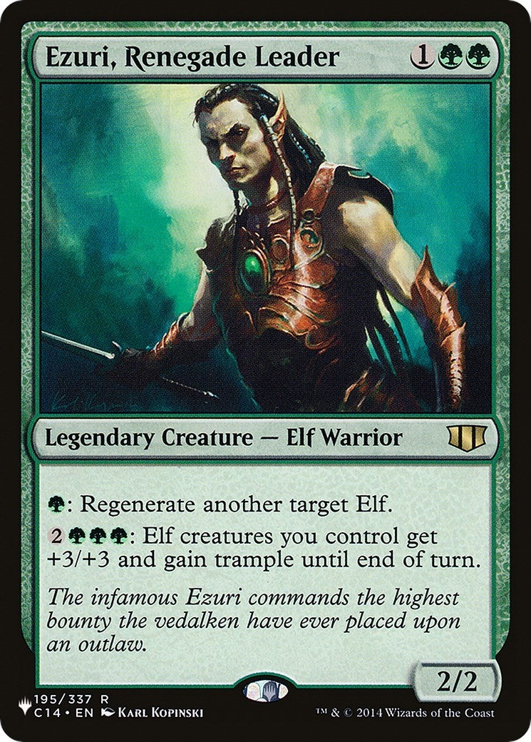 Image for Ezuri, Renegade Leader (195/337) [The List Reprints] - Magic: The Gathering