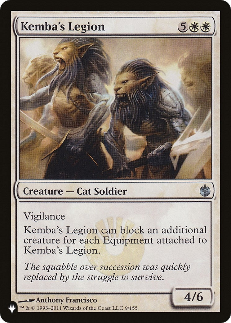 Image for Kemba's Legion (9/155) [The List Reprints] - Magic: The Gathering