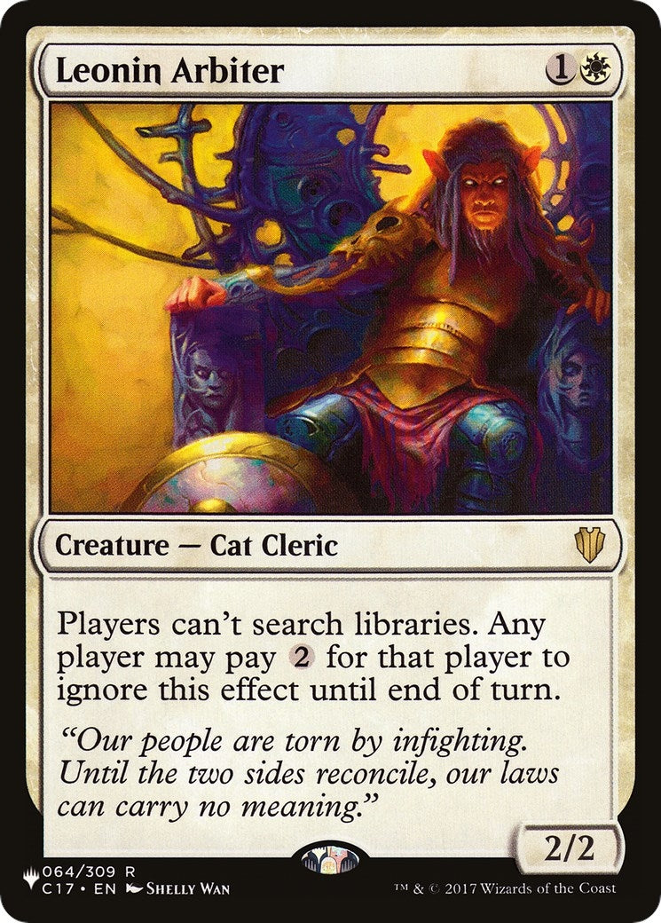 Image for Leonin Arbiter (064/309) [The List Reprints] - Magic: The Gathering