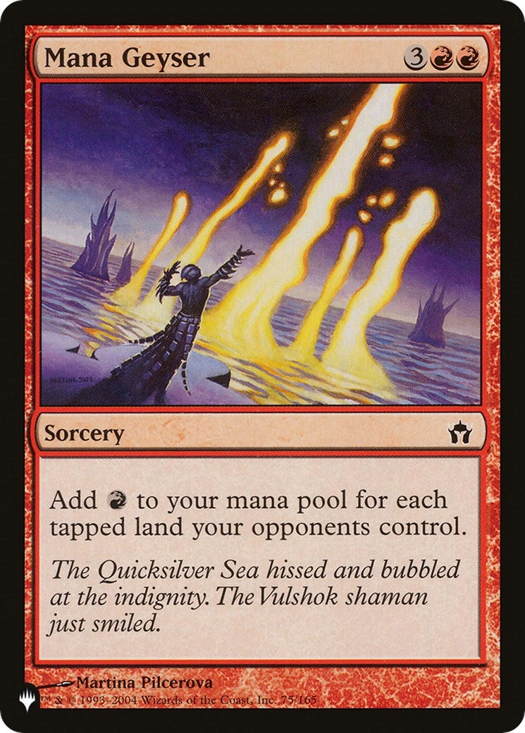 Image for Mana Geyser (75/165) [The List Reprints] - Magic: The Gathering