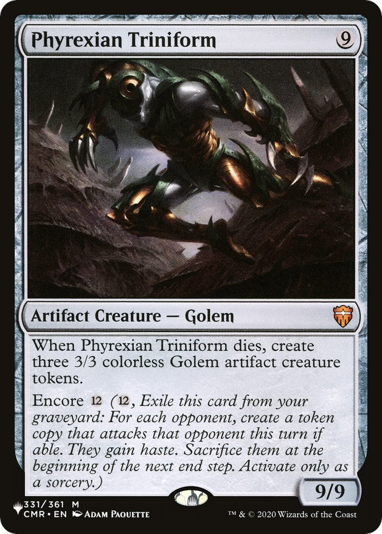 Image for Phyrexian Triniform (331/361) [The List Reprints] - Magic: The Gathering