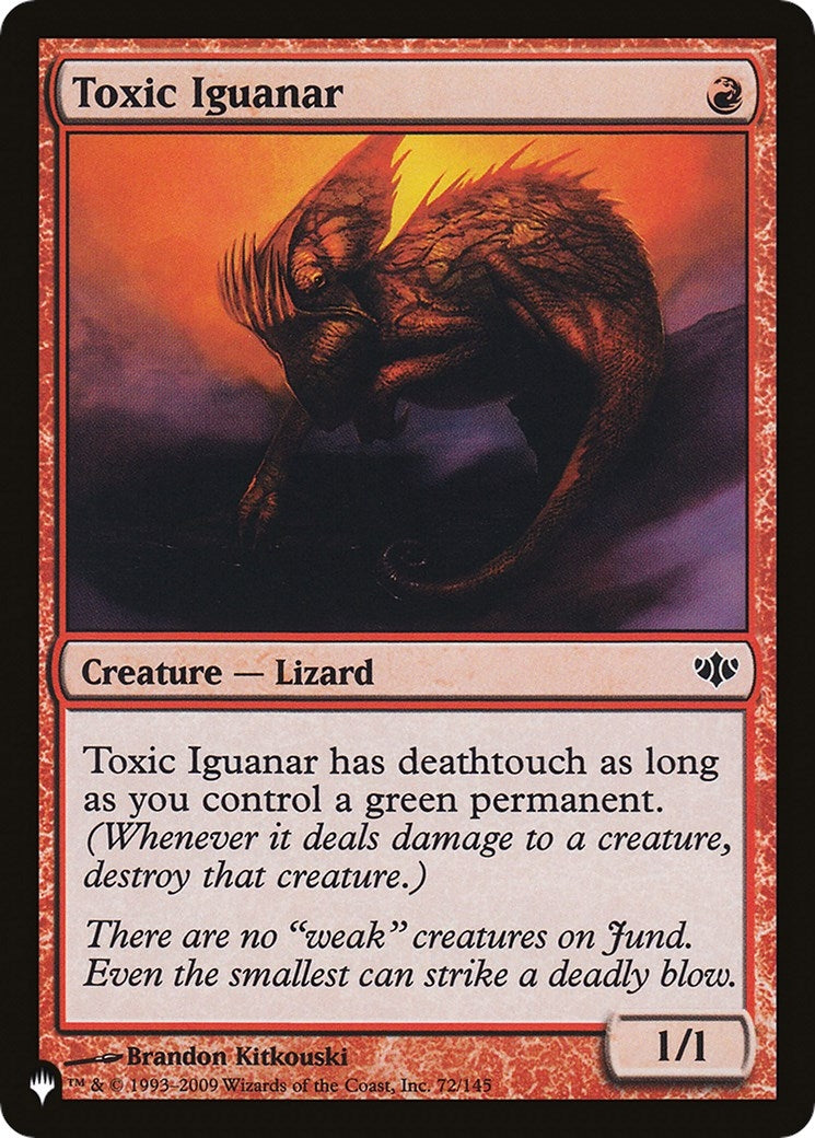 Image for Toxic Iguanar (72/145) [The List Reprints] - Magic: The Gathering