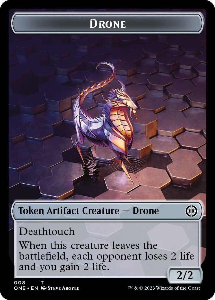 Image for Drone Token (8) [Phyrexia: All Will Be One] - Magic: The Gathering