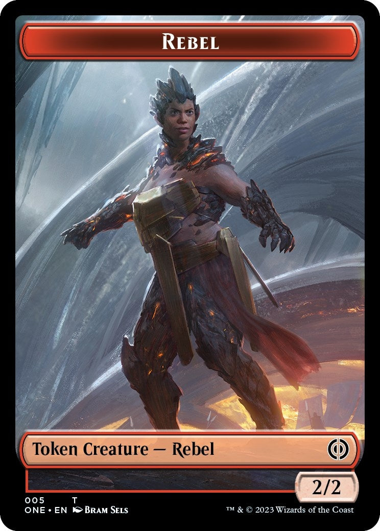 Image for Rebel Token (5) [Phyrexia: All Will Be One] - Magic: The Gathering